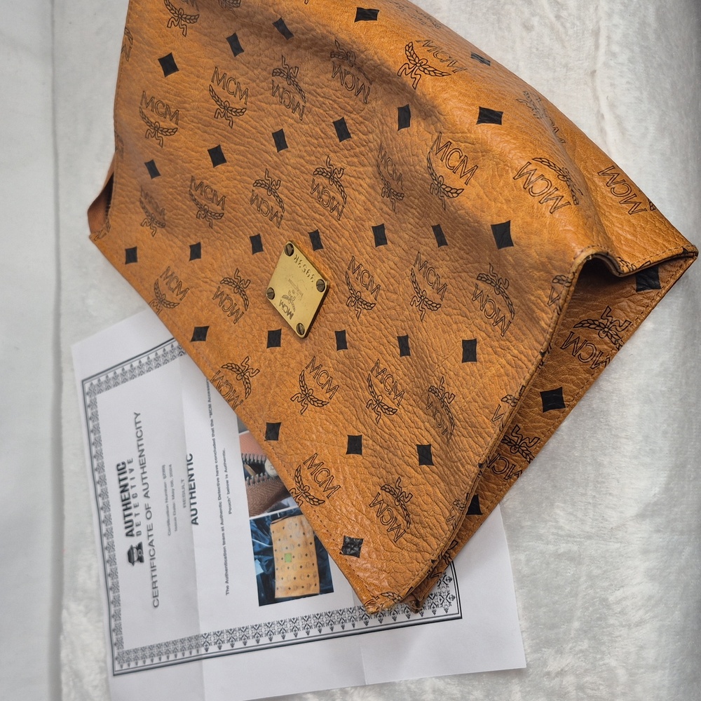 MCM Cognac Pouch COA - Picture 6 of 17